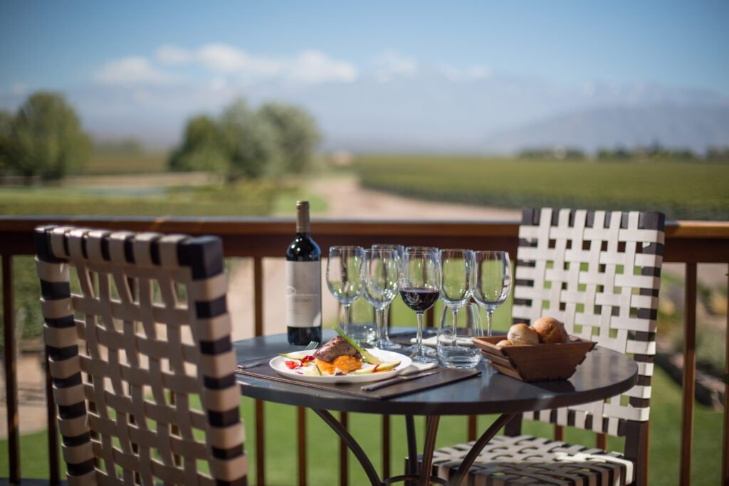 Vinos en finca de Mendoza